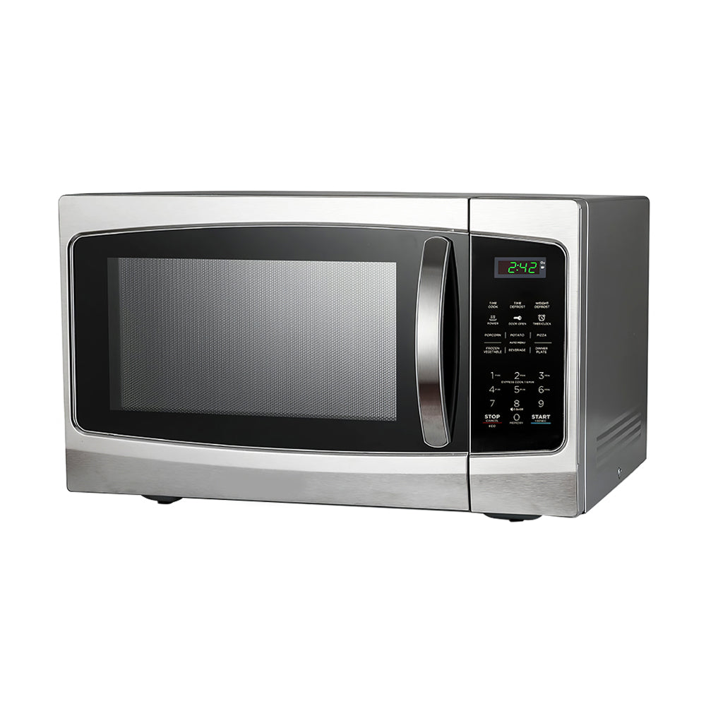 1000W Microwave with 10 Power Levels, Digital Controls, Timer, White