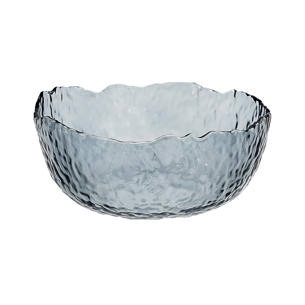 25 oz Irregular Glass Salad Bowl Serving Bowl for Kitchen Prep Fruit Snacks and Desserts