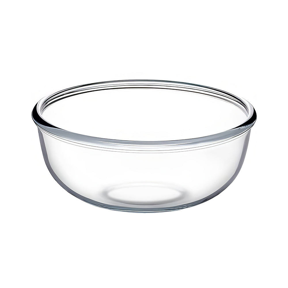 6 Quart Large Glass Mixing Bowl Clear Glass Salad and Mixing Bowl
