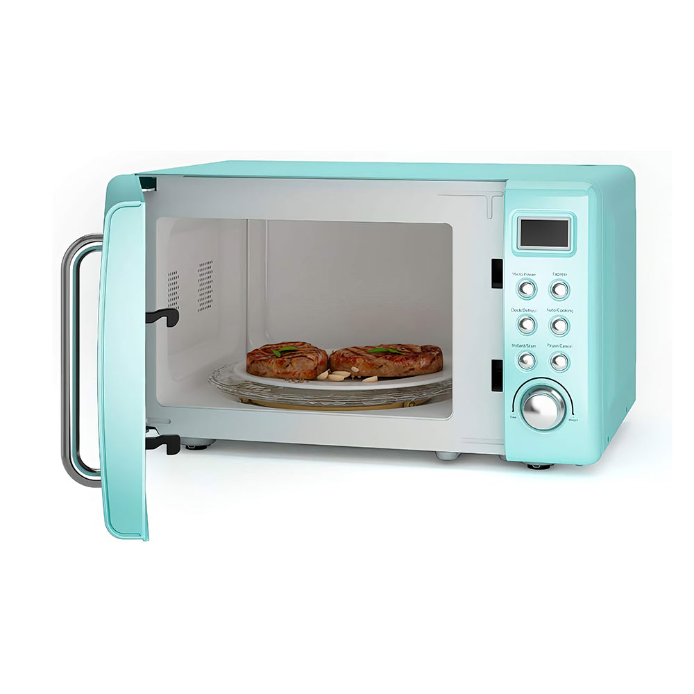 Nightcore Retro Microwave Oven 0.7Cu.ft, 700W with Pre-Programs, Green