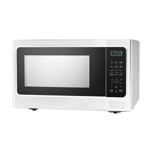 1000W Microwave with 10 Power Levels, Digital Controls, Timer, White