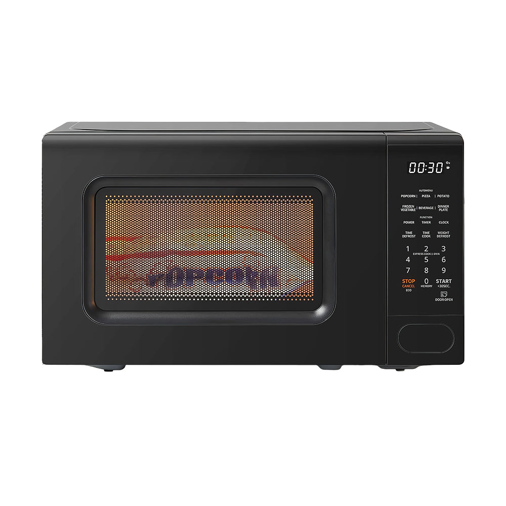 Retro 0.7 Cu Ft Microwave, 700W, 9 Preset Menus, LED Display, Compact