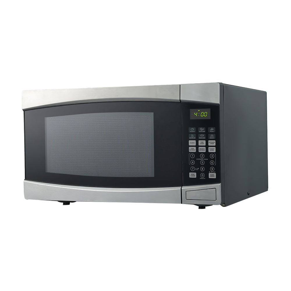 1000W Microwave with 10 Power Levels, Digital Controls, Timer, White
